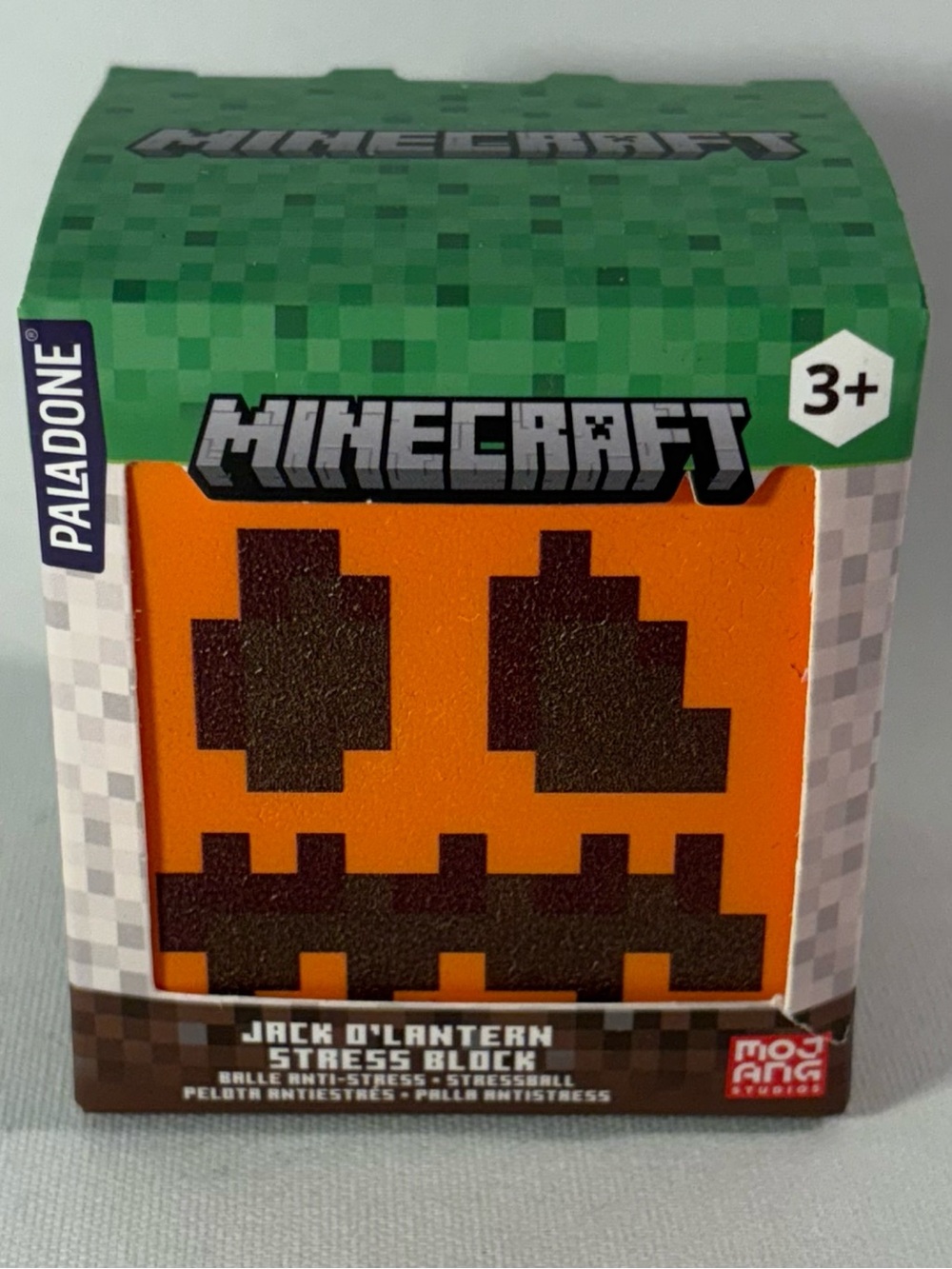 🎃 MINECRAFT JACK O' LANTERN PALADONE STRESS BLOCK SQUISHY FIDGET SENSORY TOY 🎃
